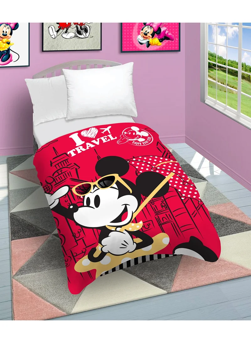 Disney  Disney Minne Mouse Design Flannel Blanket Polyester Red 160x220cm Polyester Red 160x220cm for Women | Best Price UAE